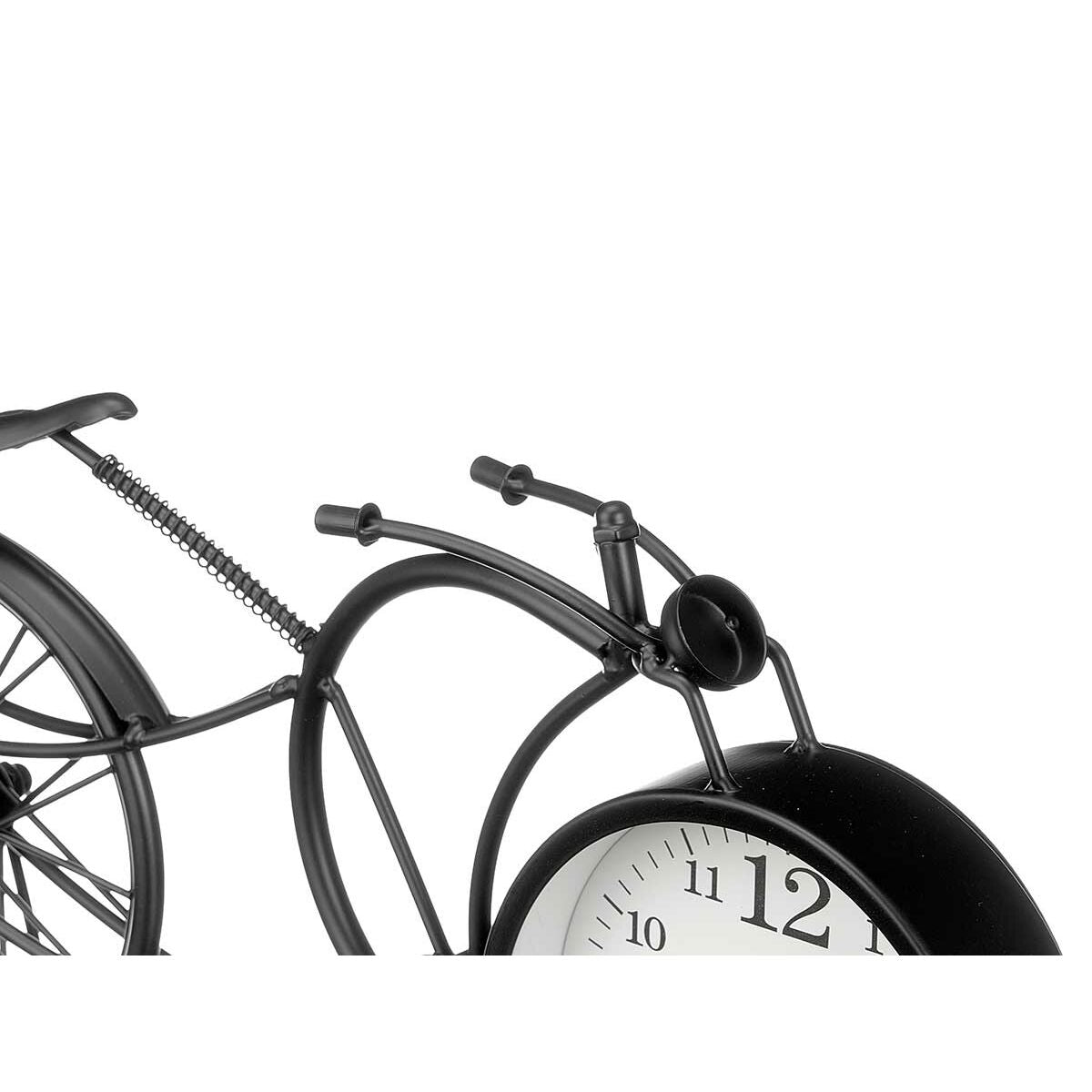 Horloge de table Bicyclette Noir Métal 40 x 19,5 x 7 cm (4 Unités)