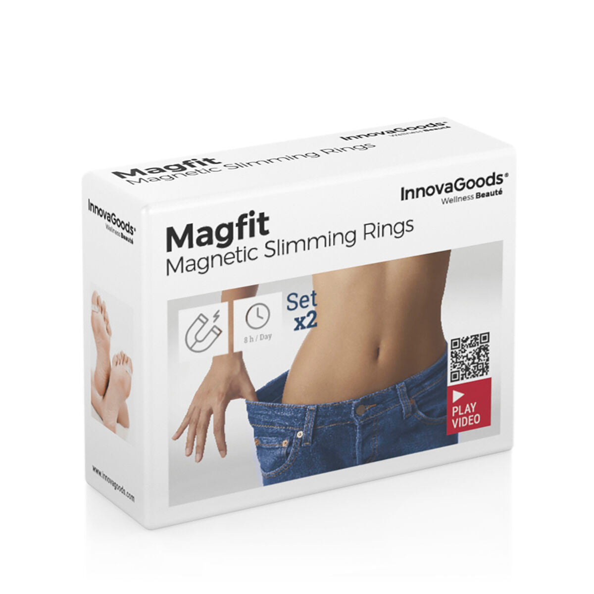 Anneaux Magnétiques Amincissants Magfit InnovaGoods Pack de 2 unités